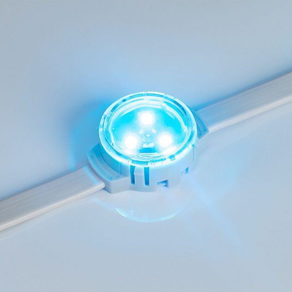 Модуль управляемый SOLEX-SPI-3535-3-12V RGB 120deg (D30x16mm, 0.75W, IP67) (Arlight, Пластик, 3 года) Lednikoff