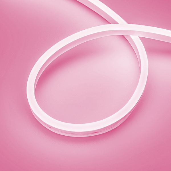 Светодиодная лента герметичная AURORA-PS-A120-16x8mm 24V Pink (10 W/m, IP65, 2835, 5m) (Arlight, Силикон, 2 года)