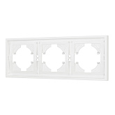 Рамка пластиковая FRM-TENDO-SFPL-3-WH (Arlight, Матовый белый)