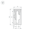 Силиконовый профиль WPH-FLEX-0612-SIDE-S8-20m WHITE (Arlight, Силикон) Lednikoff