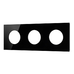 Рамка стеклянная FRM-GLARE-GC-3-BK (Arlight, -)