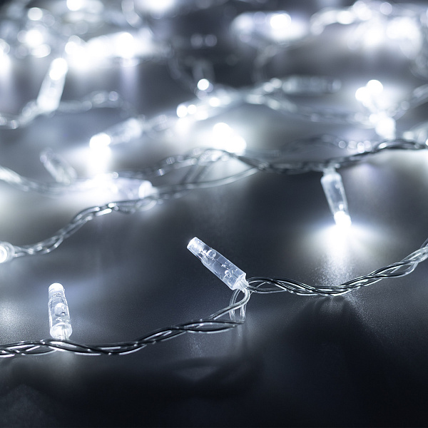 Светодиодная гирлянда ARD-STRING-CLASSIC-1000-CLEAR-100LED-PULSE White (230V, 7W) (Ardecoled, IP65) Lednikoff
