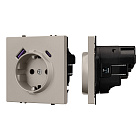 Механизм розетки с USB зарядкой SCT-NOBE-MUAC-SFPL-CA (230V, 16A) (Arlight, Кашемир) Lednikoff