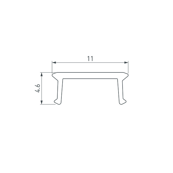 Экран COMFORT10-V-FANTOM-2000 OPAL (Arlight, Пластик) Lednikoff