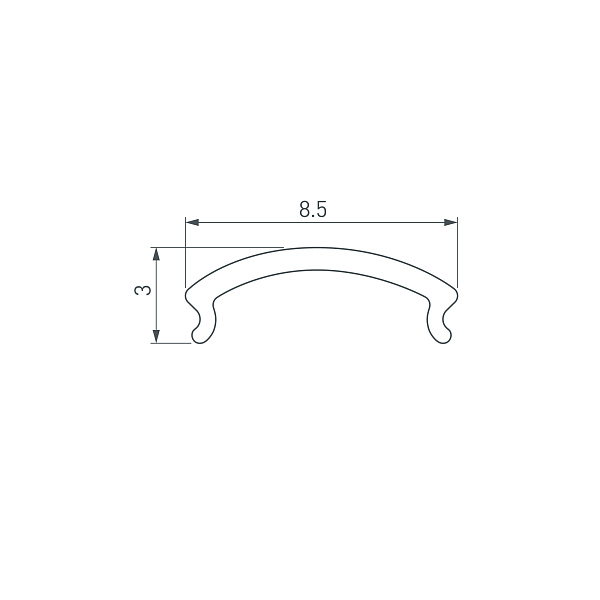Экран WARDROBE-1530-2000 OPAL (Arlight, Пластик) Lednikoff