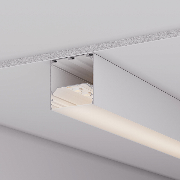 Профиль LINE-M-7575-2500 WHITE (Arlight, Алюминий) Lednikoff