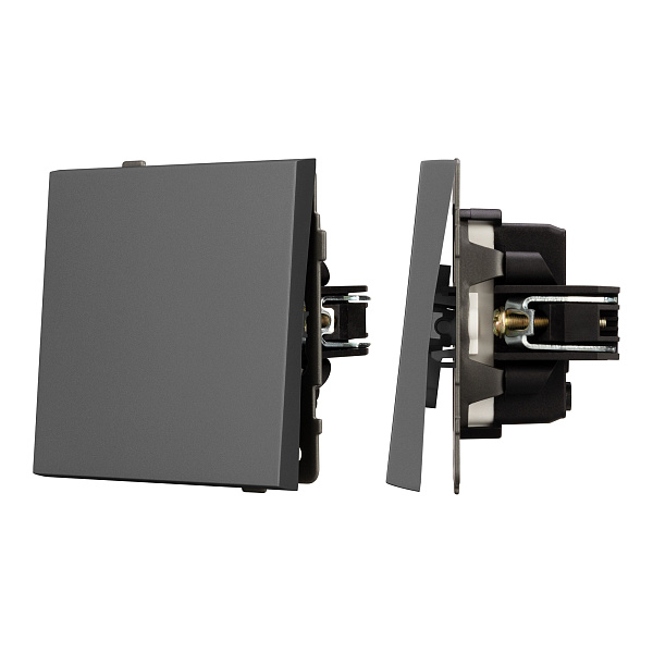 Механизм звонкового выключателя SWT-TENDO-MKR1-SFPL-GR (230V, 10A) (Arlight, Матовый графитовый) Lednikoff