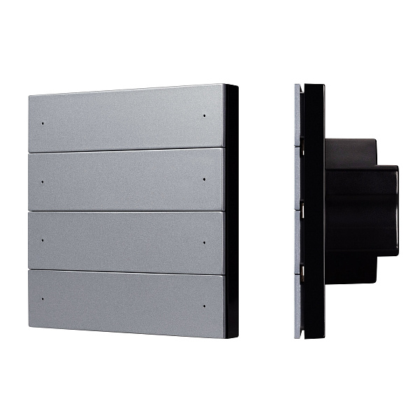 INTELLIGENT ARLIGHT Кнопочная панель SMART-DMX512-801-22-8G-8SC-DIM-IN Grey (230V, 2.4G) (IARL, IP20 Пластик, 5 лет) Lednikoff