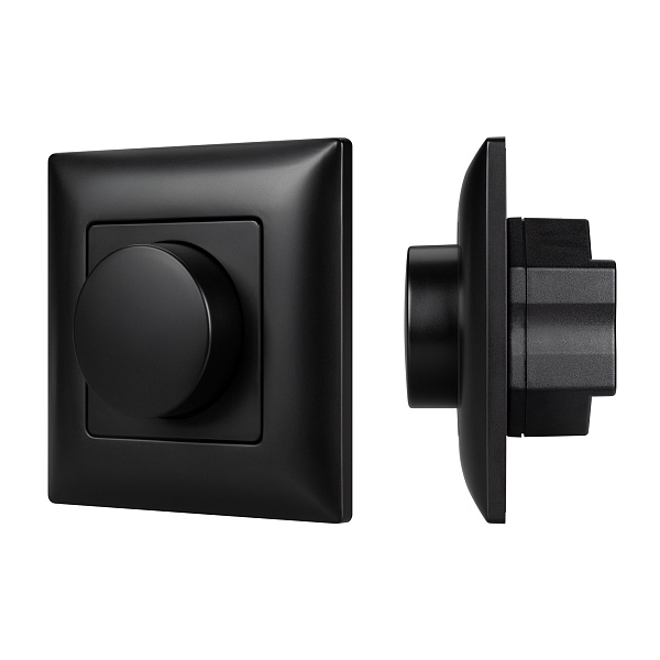 INTELLIGENT ARLIGHT Роторная панель SMART-TRIAC-601-32-DIM-IN Black (230V, 1.5A, 2.4G) (IARL, IP20 Пластик, 5 лет) Lednikoff