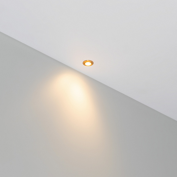 Светильник ART-PICCOLO-BUILT-R13-1W Warm3000 (BRS, 30 deg, 3V) (Arlight, IP40 Металл, 3 года) Lednikoff