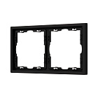 Рамка пластиковая FRM-NOBE-SFPL-2-BK (Arlight, Черный оникс) Lednikoff