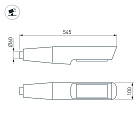 Светильник OXOR-NOXT(with bracket)-545x100-25W Day4000 (BK, 120 deg, 230V) IP65 (Arlight, IP65 Металл, 3 года) Lednikoff