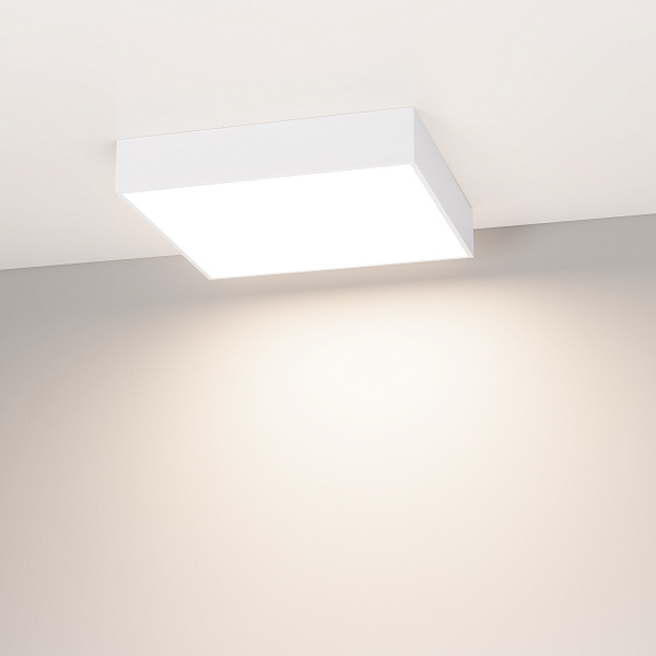 Светильник SP-QUADRO-S350x350-30W Day4000 (WH, 120 deg, 230V) (Arlight, IP40 Металл, 3 года) Lednikoff