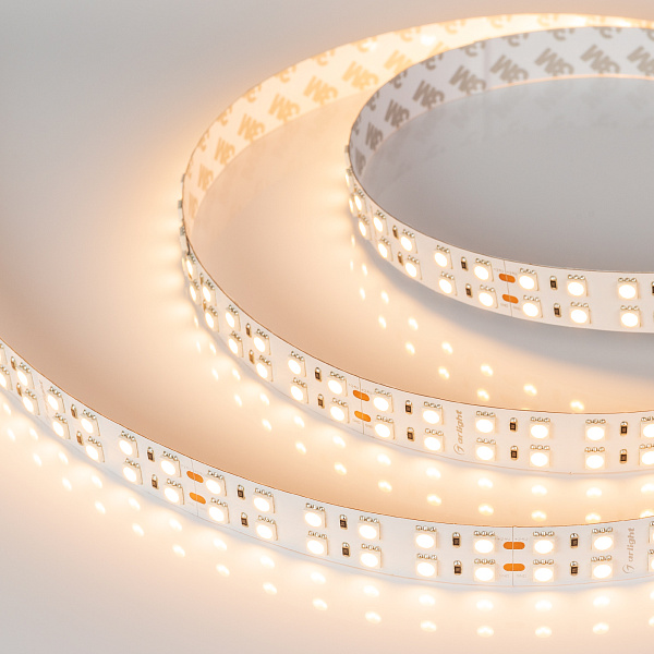 Светодиодная лента RT 2-5000 24V Warm2700 2x2 (5060, 720 LED, LUX) (Arlight, 34.4 Вт/м, IP20) Lednikoff