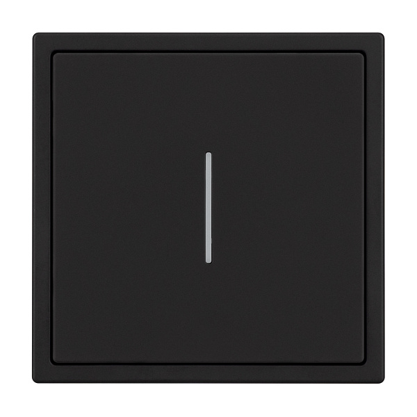 Механизм выключателя одноклавишный проходной LED SWT-NOBE-MKP1-SFPL-L-BK (230V, 10A) (Arlight, Черный оникс) Lednikoff