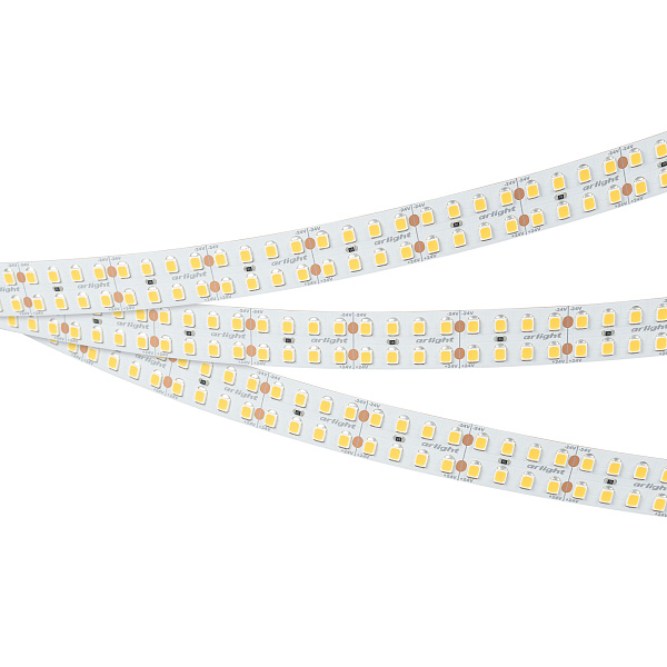 Светодиодная лента RT-A320-15mm 24V White6000 (24 W/m, IP20, 2835, 5m) (Arlight, высок.эфф.150 лм/Вт) Lednikoff