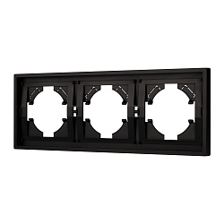 Рамка пластиковая FRM-TENDO-PL-3-BK (Arlight, Черный)