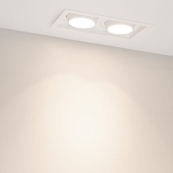 Светильник MS-VORTEX-BUILT-S250x140-2x30W Day4000 (WH-WH, 17 deg, 230V) (Arlight, IP20 Металл, 5 лет) Lednikoff