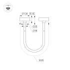 Светильник SP-TROPIC-SURFACE-R18-L5000-58W Day4000 (GD, 360 deg, 230V) (Arlight, IP20 Пластик, 3 года)