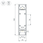 Профиль SL-LINE-25100-DUAL-2500 SILVER (Arlight, Алюминий) Lednikoff