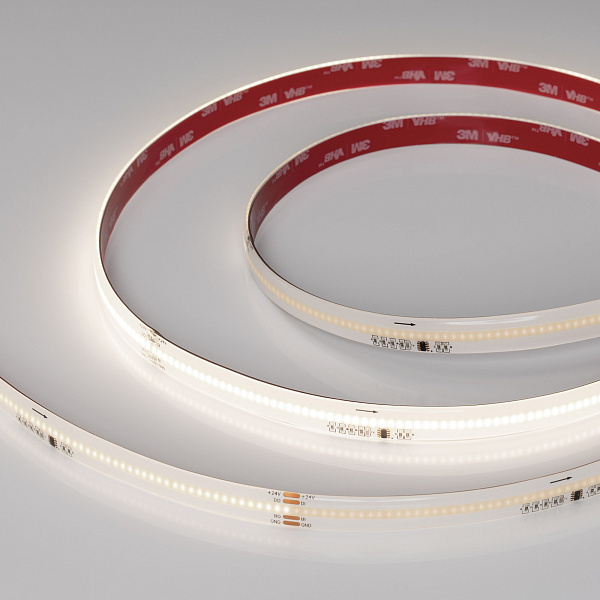 Светодиодная лента герметичная SPI-COB-SE-X378-12mm 24V Day4000-PX63-BPT (7 W/m, IP65, 5m) (Arlight, бегущий огонь) Lednikoff
