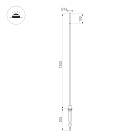 Светильник KT-CANNA-L1200-1W Warm3000 (DG, 110 deg, 24V) (Arlight, IP65 Металл, 3 года) Lednikoff