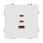 ARL NOBE USB Розетка тип А+С+С софт-тач белый кварц SCT-MUACC-SFPL-FC-WH (65W, QC3) (Arlight, -) Lednikoff