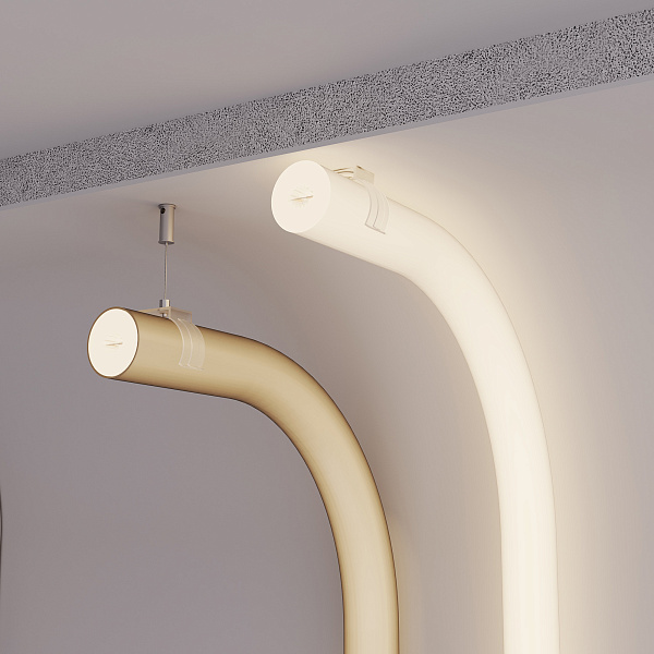 Силиконовый профиль WPH-FLEX-D22-360deg-S8-5m WHITE (Arlight, Силикон) Lednikoff
