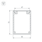 Профиль BOX72-2000 ANOD (Arlight, Алюминий) Lednikoff