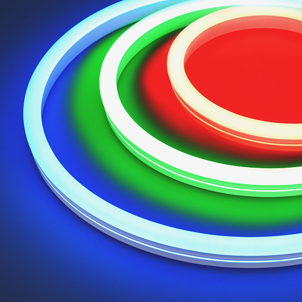 Герметичная лента MOONLIGHT-5000S-SIDE-5060-84-24V RGB (12х24mm, 12W, IP68) (Arlight, 12 Вт/м, IP68) Lednikoff