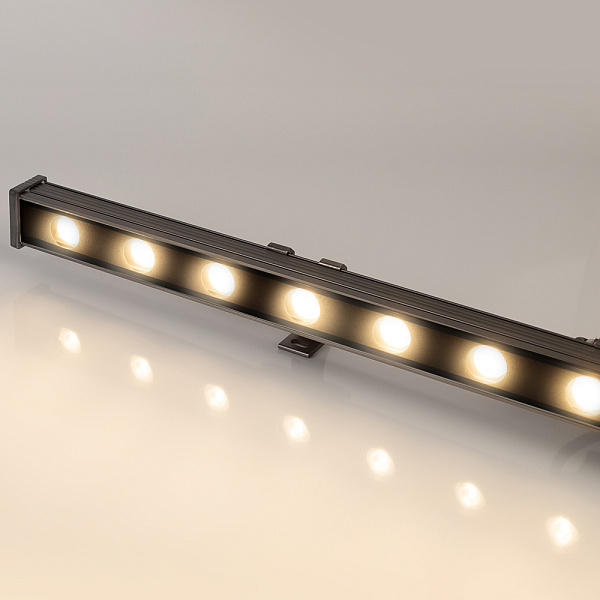 Линейный прожектор AR-LINE-1000-18W Warm3000 (GR, 30 deg, 230V) (Arlight, IP65 Металл, 3 года) Lednikoff