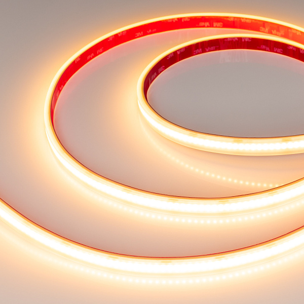 Светодиодная лента герметичная RTW-PS-A240-12mm 24V Warm2400 (19 W/m, IP67, 5m) (Arlight, CRI>90) Lednikoff