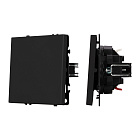 ARL NOBE Выключатель звонковый 1 кл софт-тач черный оникс SWT-MKR1-SFPL-BK (250V, 10A) (Arlight, -) Lednikoff