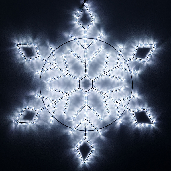 Фигура светодиодная ARD-SNOWFLAKE-M9-900x900-360LED White (230V, 22W) (Ardecoled, IP65) Lednikoff