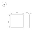 Светильник DL-TITAN-S600x600-40W White6000 (WH, 120 deg, CRI90, 230V) (Arlight, IP40 Металл, 7 лет) Lednikoff