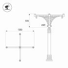 Кронштейн OXOR-SB5-4 BLACK (Arlight, Сталь) Lednikoff