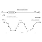 Светодиодная гирлянда ARD-STRING-CLASSIC-10000-BLACK-95LED-LIVE RGBW-DMX (24V, 10W) (Ardecoled, IP65) Lednikoff