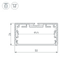 Профиль PLS-LOCK-W50-SMT-2000 ANOD (Arlight, Алюминий) Lednikoff