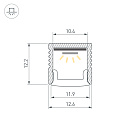 Профиль FANTOM-BENT-W12-SIDE-2000 ANOD (Arlight, Алюминий) Lednikoff