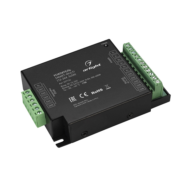 Усилитель SMART-MULTI (12-24V, 5x5A) (Arlight, IP20 Металл, 5 лет) Lednikoff