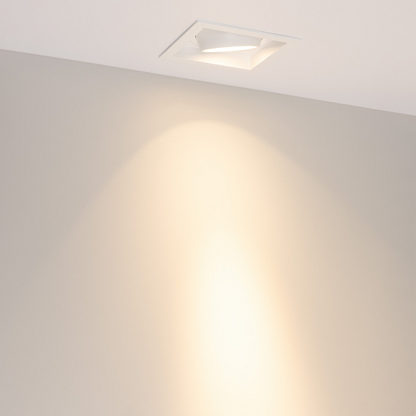 Светильник MS-VORTEX-BUILT-S140x140-30W Warm3000 (WH-WH, 17 deg, 230V) (Arlight, IP20 Металл, 5 лет) Lednikoff