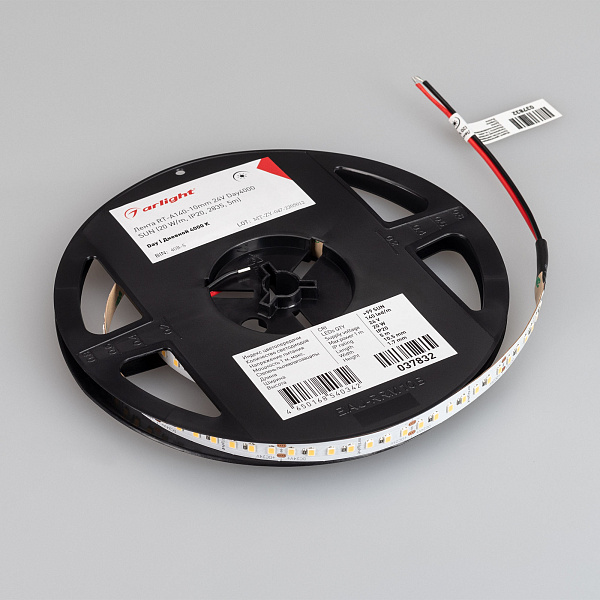 Светодиодная лента RT-A140-10mm 24V White6000 SUN (20 W/m, IP20, 2835, 5m) (Arlight, -) Lednikoff