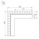 Угол SL-LINIA32-FANTOM-EDGE внешний (Arlight, Металл) Lednikoff