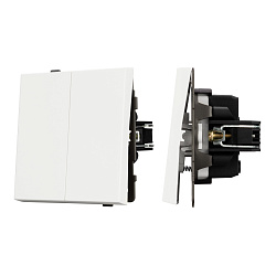 Механизм выключателя управления шторами SWT-TENDO-MKR2-SFPL-WH (230V, 10A) (Arlight, Матовый белый)