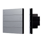 INTELLIGENT ARLIGHT Кнопочная панель SMART-DMX512-801-22-8G-8SC-DIM-IN Grey (230V, 2.4G) (IARL, IP20 Пластик, 5 лет) Lednikoff