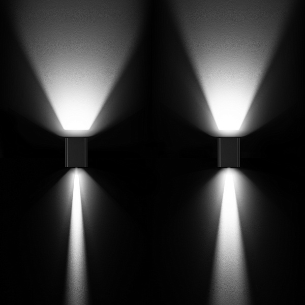 Светильник LGD-WALL-VARIO-S104x129-2x6W Day4000 (BK, 1-80 deg) (Arlight, IP54 Металл, 3 года) Lednikoff
