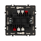 Механизм выключателя двухклавишный проходной LED SWT-NOBE-MKP2-SFPL-L-CA (230V, 10A) (Arlight, Кашемир) Lednikoff