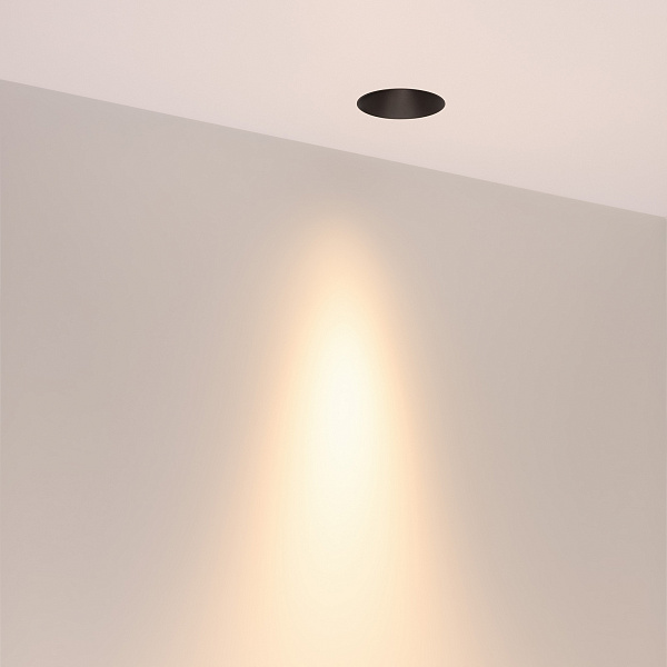 Светильник безрамочный DL-INTRAL-R63-8W Warm3000 (Черный RAL9005, 15 deg, 230V) (Arlight, IP20 Металл, 5 лет) Lednikoff