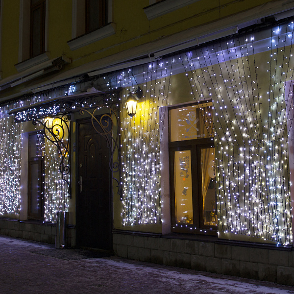 Светодиодная гирлянда ARD-CURTAIN-PRO-2000x3000-BLACK-760LED-STD WHITE (230V, 70W) (Ardecoled, IP65) Lednikoff