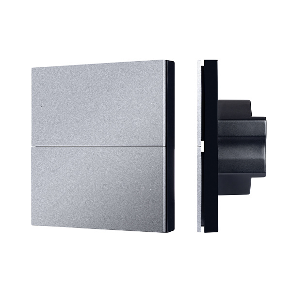 INTELLIGENT ARLIGHT Кнопочная панель SMART-ZB-801-22-1G-4SC-MULTI-IN Silver (230V) (IARL, IP20 Пластик, 5 лет) Lednikoff